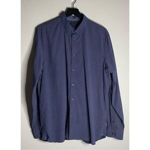 Ted Baker London Men’s Geometric Print Button Down Dress Shirt